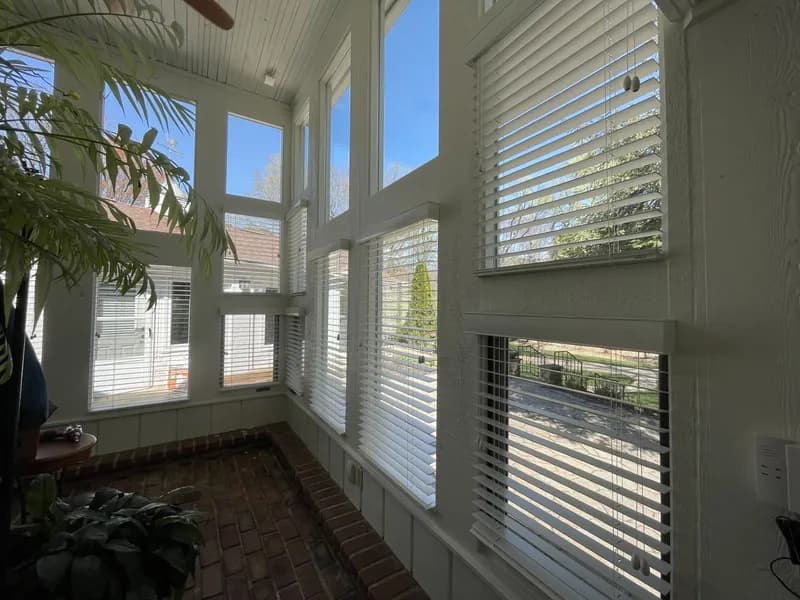 Window treatment installation project