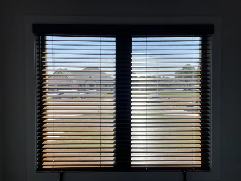 Window treatment installation project