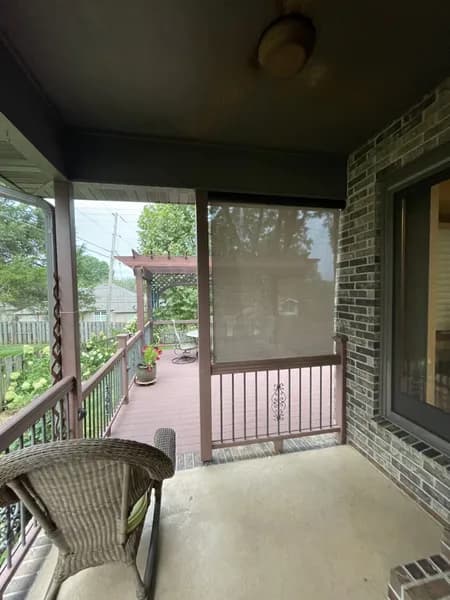 Window treatment installation project